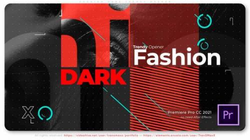 Videohive - Fashion Dark Trendy Opener - 37772659