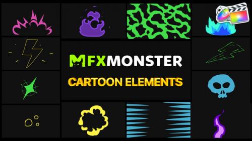 Videohive - Cartoon And Scribble Elements | FCPX - 37803375