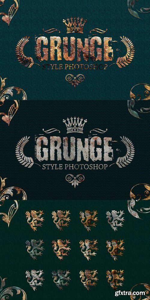 36 Grunge Style Photoshop V01