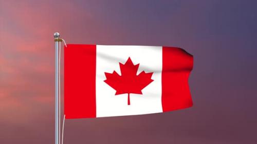 Videohive - Canada Flag 4k - 37848012