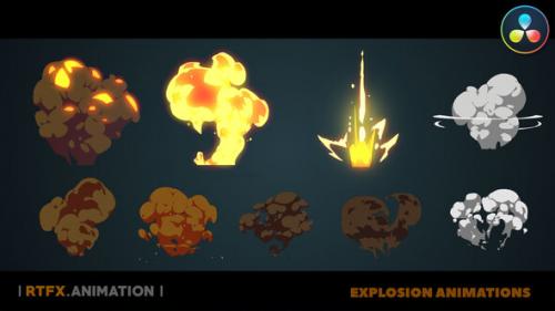 Videohive - Cartoon Flash 2D FX explosions [Davinci Resolve] - 37780795
