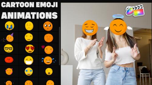 Videohive - Cartoon Emoji Animations for FCPX - 37870999