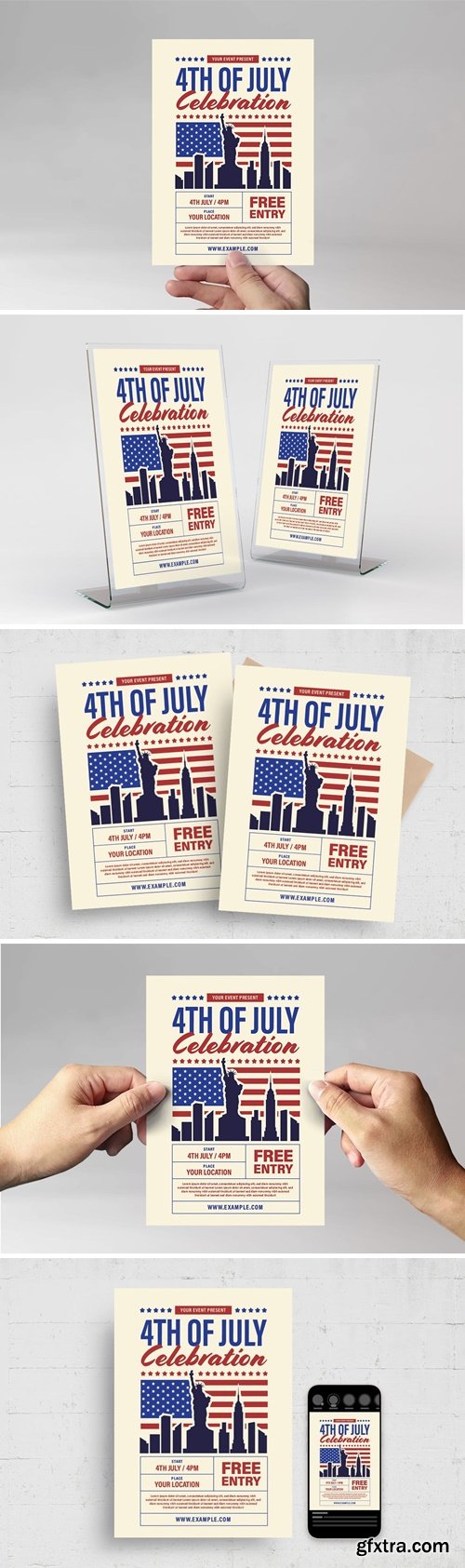 4th of July Flyer Template G56MQ8L