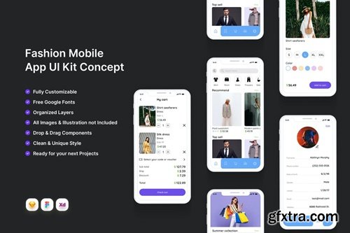 KCNice - Fashion App Concept Template