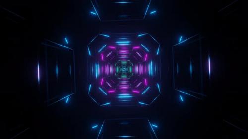 Videohive - 3d Abstract Neon Creative Background - 37919239