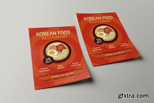 Korean Street Food 2 Flyer Template EY952J2