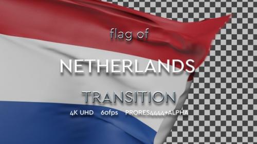 Videohive - Flag of Netherlands transition | UHD | 60fps - 37864711