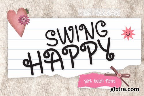 Swing Happy – Girl Teen Font