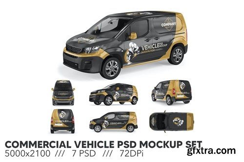 Commercial Vehicle PSD Mockup Set REJHVZL