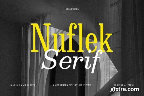 Nuflek Display Serif Font