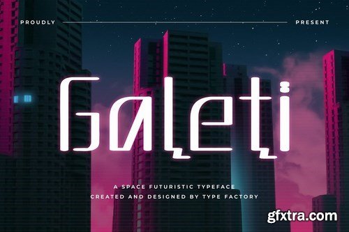 Galeti - Space Futuristic Typeface