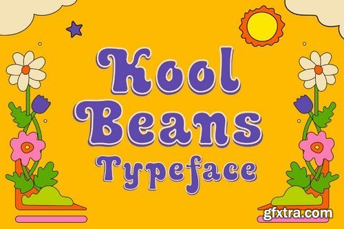 Kool Beans - Groovy Display Typeface