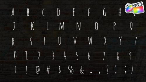 Videohive - Hand-Drawn Scribble Alphabet | FCPX - 38048471