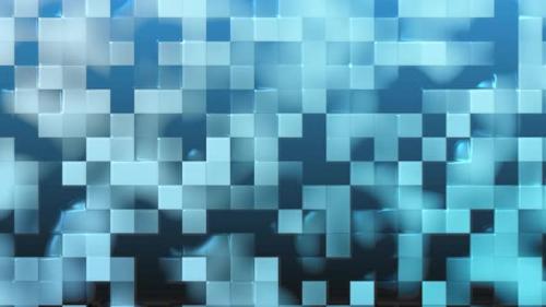Videohive - Simple Blue Color Mosaic Background Animation in - 37968242