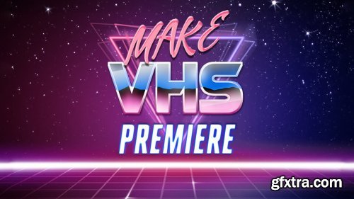 Make VHS Effect in Premiere pro VHS Film & Glitch Text Making