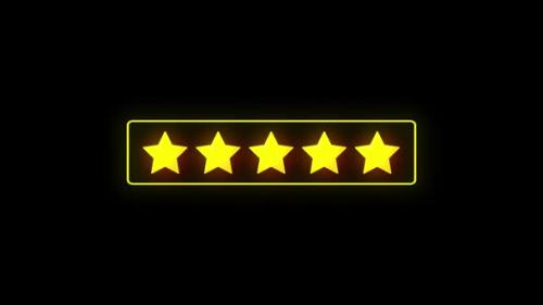 Videohive - 5 Star Rating Review Animation with Line Box - 37998827