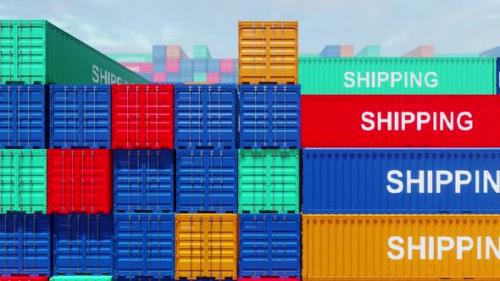 Videohive - The Stack Containers For Market 04 HD - 37960542