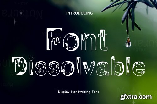 Dissolvable Font - Alphabet Doodles Display