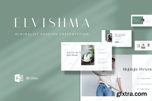 Elvishma - Minimalist Fashion PowerPoint, Keynote & Google Slides Templates