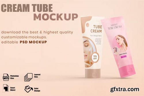 Cream Tube Mockups