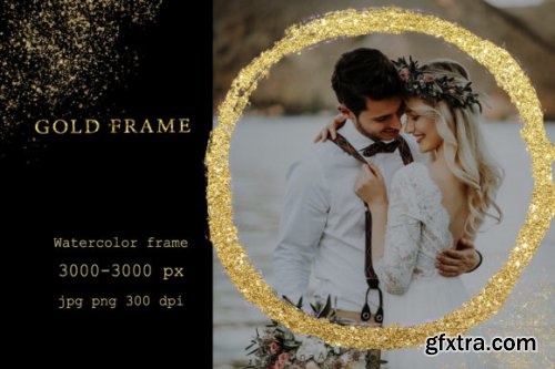 Gold Frame Geometric,Card Wedding Decor