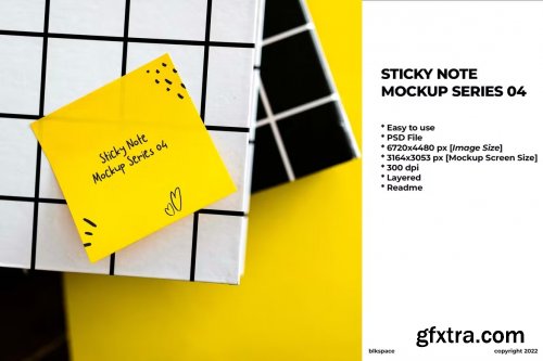 Sticky Note Mockup Series 04