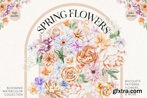 CreativeMarket - Spring Flowers Collection 6938205