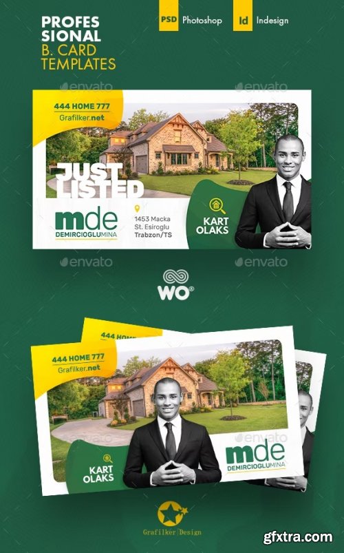 GraphicRiver - Real Estate Business Card Templates 37368862
