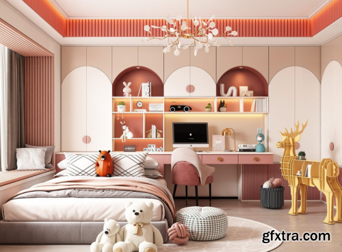 Children Room Interior 04 by Huy Hieu Lee