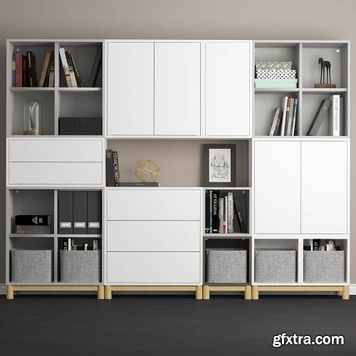 Combination of cabinets with legs Ikea Eket