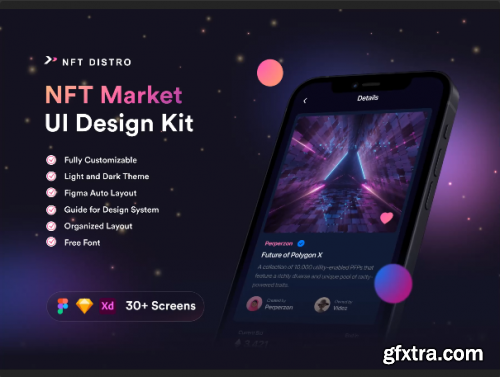 NFT Distro - NFT Market UI Design Kit