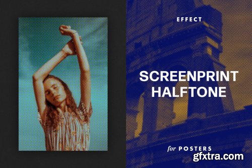 CreativeMarket - Screenprint Halftone Effect for Posters 7158301