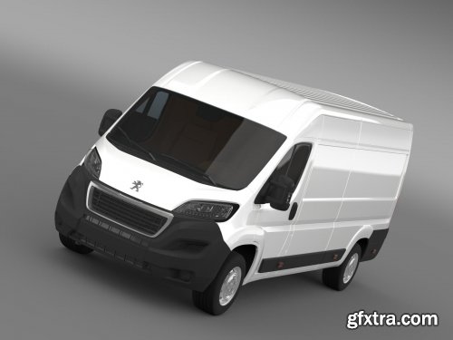 Cgtrader - Peugeot Boxer Van L4H2 2014 3D Model
