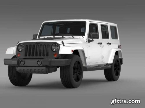 Cgtrader - Jeep Wrangler Unlimited Altitude 2014