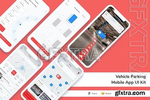 Vehicle Parking Mobile App UI Kit 5ZR7HJ8
