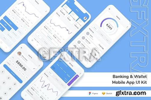 Banking & Wallet Mobile App UI Kit LZUH7FX