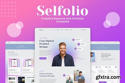 Selfolio - Creative CV & Portfolio UI Template
