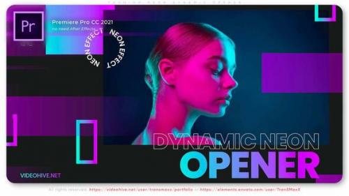 Videohive - Fashion Neon Musical Dynamic Opener - 38128804