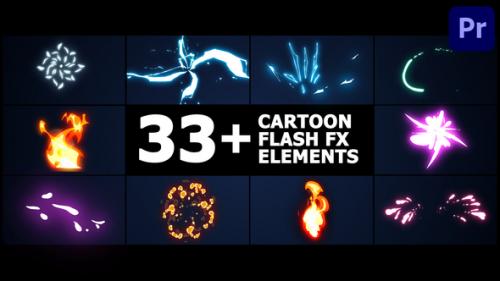 Videohive - Cartoon Flash FX Elements Pack for Premiere Pro - 38088504
