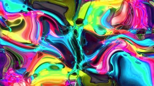 Videohive - Abstract Liquid Painting Texture Background Organic Animation Video - 38118247