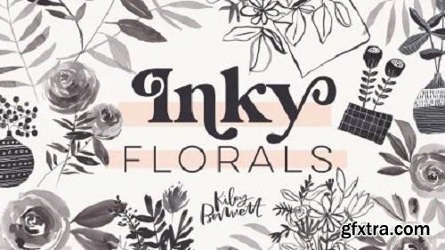 Inky Florals: 3 Floral Styles Using Only Black Ink