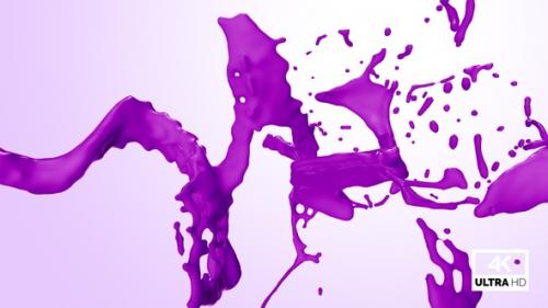 Videohive - Splash Of Purple Paint - 38160465
