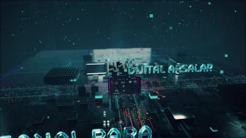 Videohive - Metaverse in Turkish Language with Digital Technology Hitech Concept - 38045137