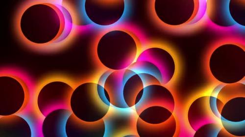Videohive - Multicolor Circles Glowing Animation - 38060821