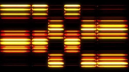 Videohive - Yellow Glowing Lights Animation - 38060852