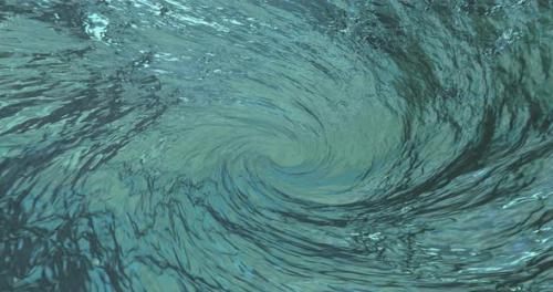 Videohive - Rotating Blue Abstract Swirl Whirlpool Abstract Background Animation Seamless Loop - 38090335