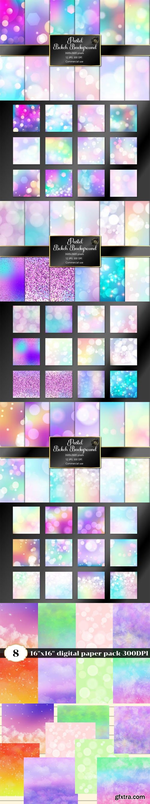 40+ Pastel Bokeh Backgrounds Collection
