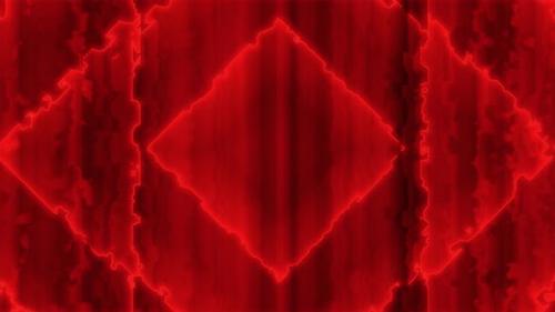 Videohive - Low poly red animation of flaming like nested energy squares rotating clockwise. Sharp glowing edges - 38041902