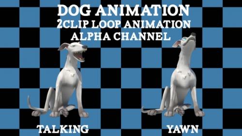 Videohive - Dog 2 Clip Animation Loop - 38119286