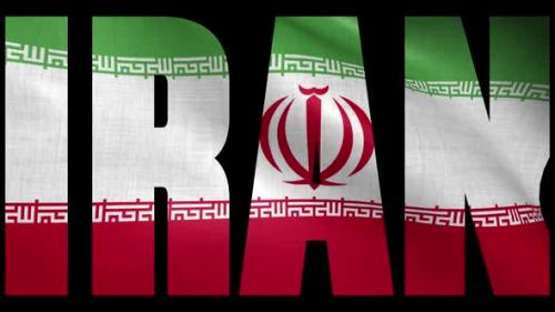 Videohive - Iran Flag Into Country Name - 38119926